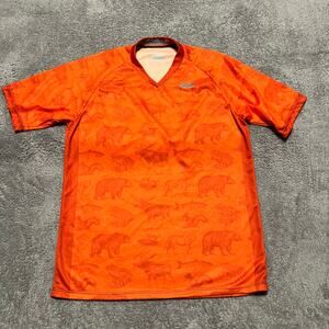 Podiumwear Shirt Mens XL Performance Tshirt Animal Print Orange
